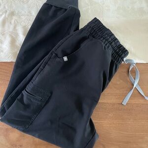 Figs High Waisted M Petite Black Zamora Joggers